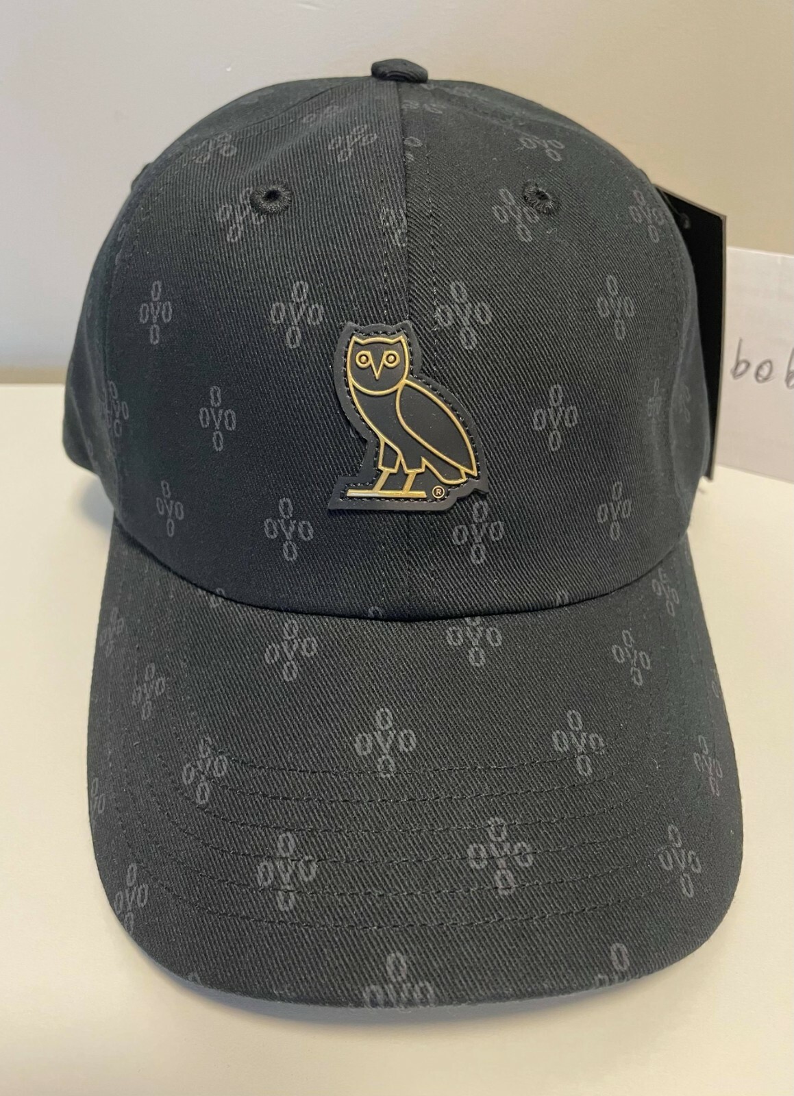 RARE Authentic October's Very Own OVO Monogram Hat Cap Drake OWL Black Brand NEW image 2
