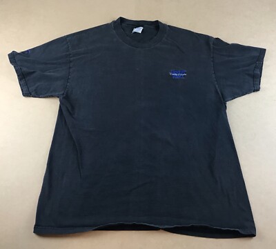 Absolut Vodka ShIrt Mens XL Black Logo Sweden Alcohol Promo Hanes #1478
