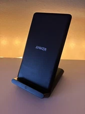 Anker AKA2524011 PowerWave 10W Qi Wireless Fast Charging Stand - Black *Great*