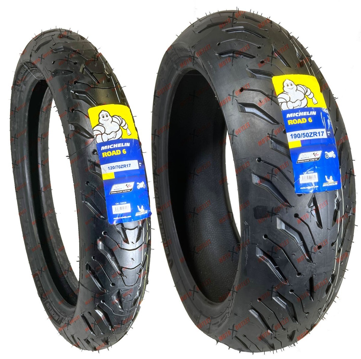 Michelin Road 6 190/50ZR17 120/70ZR17 Front Rear Motorcycle Tires