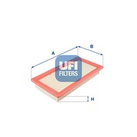 UFI Luftfilter Filtereinsatz Passend FüR Fiat Punto 1.7 TD 30.960.00