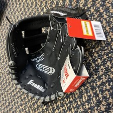 NWT Franklin Sports Ready To Play 8.5" Tee Ball Glove Black Right Hand Throw