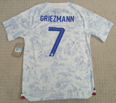 Griezmann Frace Nike 2022 White Away Jersey - Size M | eBay