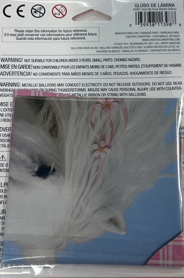 Heart My Horse Metallic Balloon 18in - Image 2 of 2