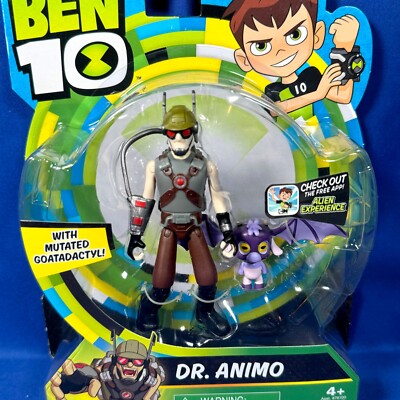 NEW Ben 10 - DR. ANIMO & MUTATED GOATADACTYL - 5'' Action Figure PLAYMATES TOYS