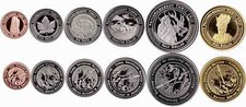 USA 1, 5, 10, 25, 50 Cents, 1 Dollar 2021 "Passamaqoddi"