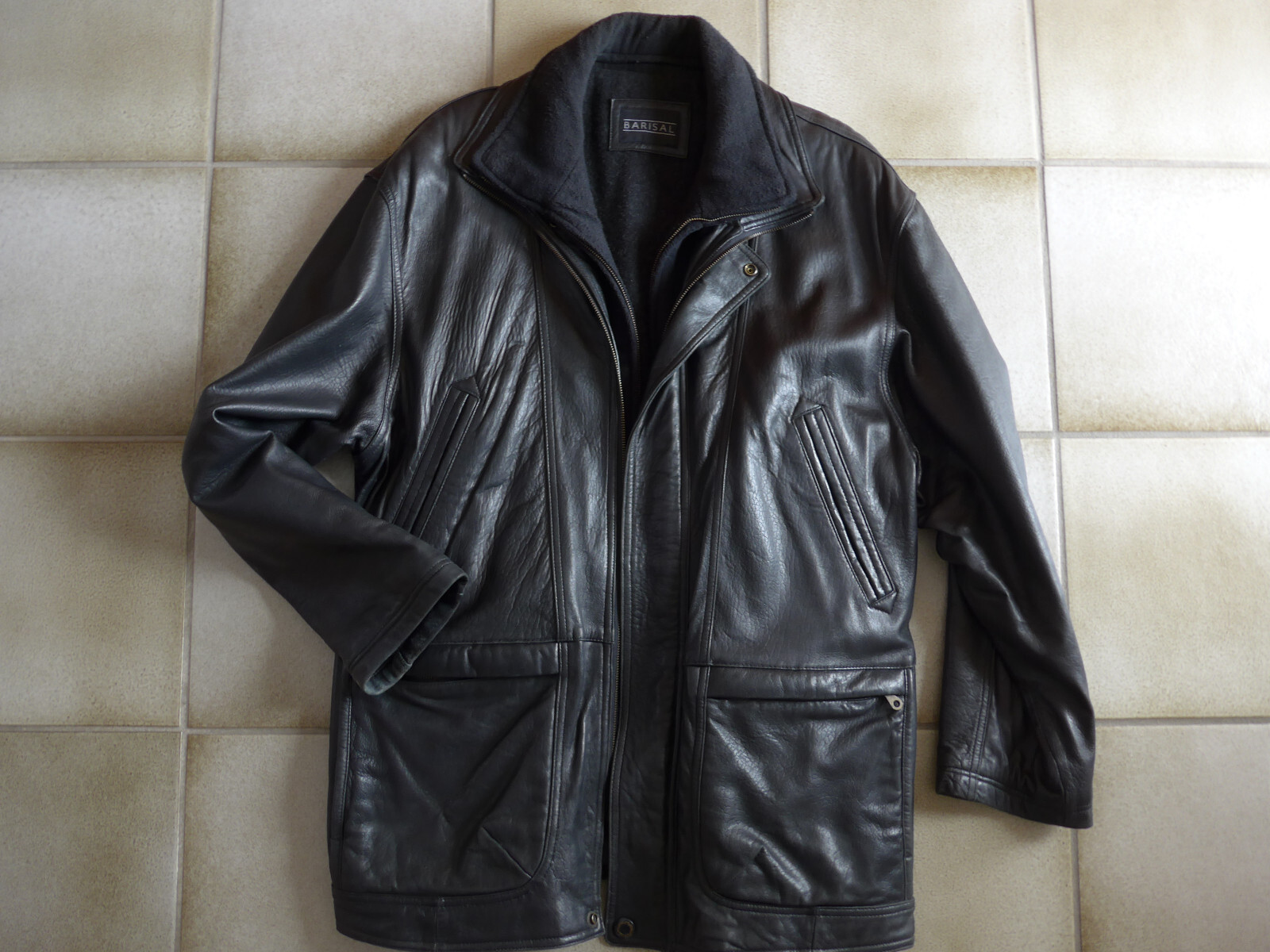 Herren- Lederjacke von BARISAL, gute schwere Qualität, Größe 54