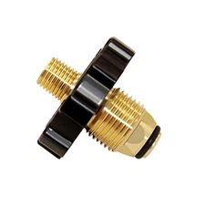 Soft Nose POL Propane Male Fitting Gas Tank Adapter with 1/4" NPT Male LP Tan...
