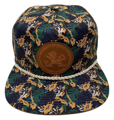 Zephyr NCAA Notre Dame Fighting Irish ''Malibu'' 5 Panel Flat Bill SnapBack NWT