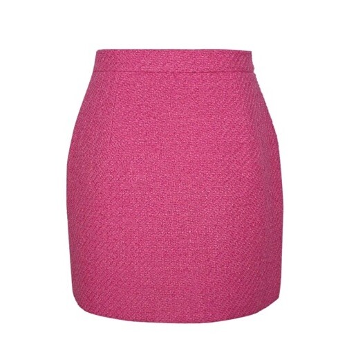 89th Madison Sz. XL, A-Line Tweed Skirt Pink Check Tweed | eBay