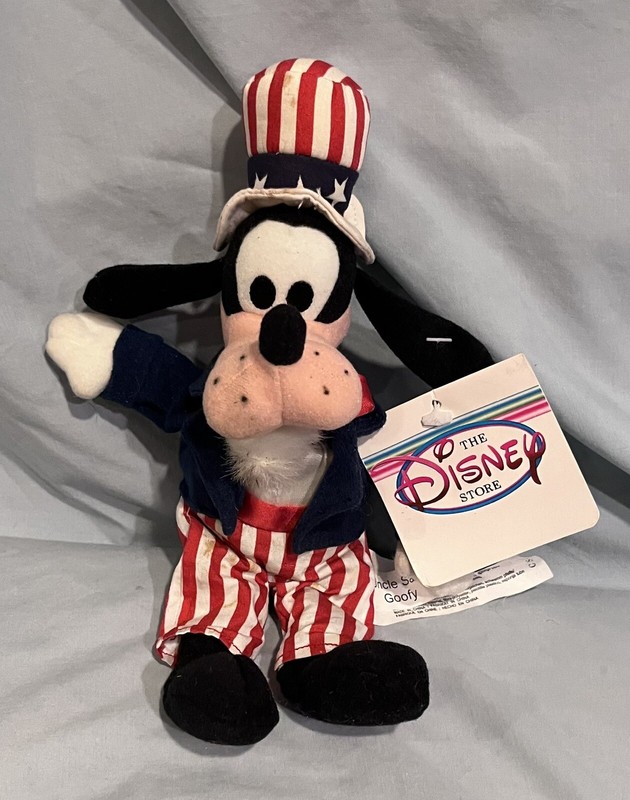 Vintage Uncle Sam Goofy Bean Bag New With Tags