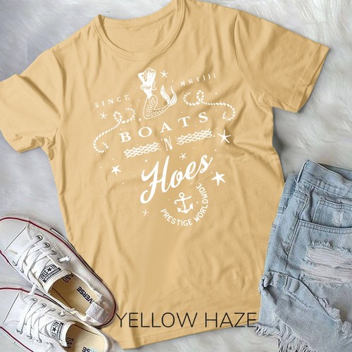 Funny Sailing or Water Sports 'Boats 'N Hoes' T-Shirt Unisex T-shirt - Picture 11 of 11