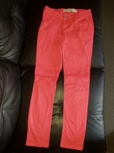 hot pink skinny pants
