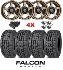 Fits Trd Fj Tacoma 4runner Falcon Bronze Wheels Rims Tires At Package 265 70 17 Fits Trd Fj Tacoma 4runner Falcon Bronze Wheels Rims Tires At Package 265 70 17