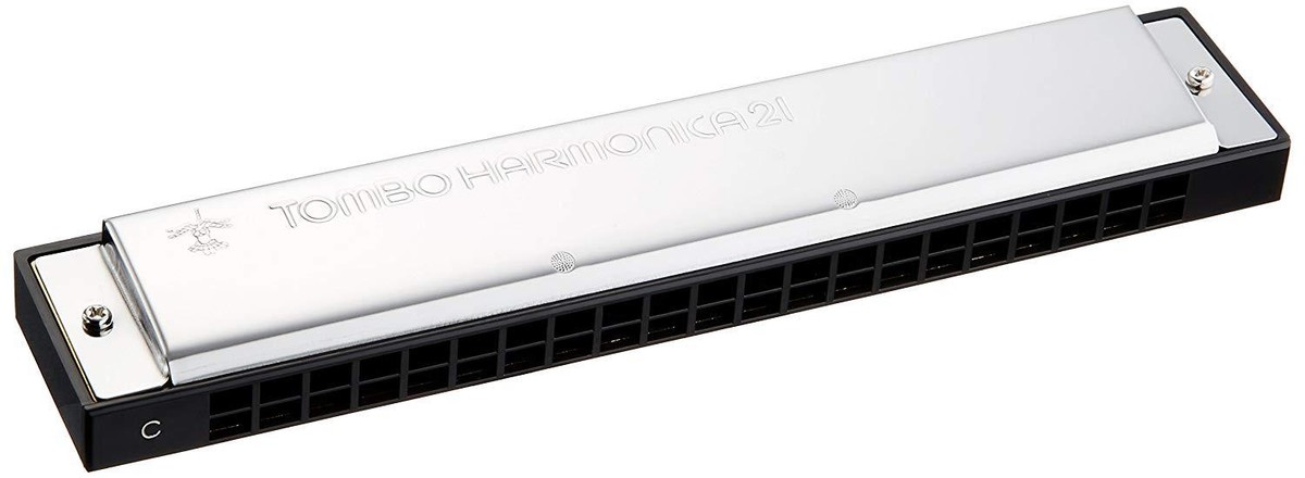 TOMBO polyphonic harmonica C tone dragonfly band 21 hole 3121 w