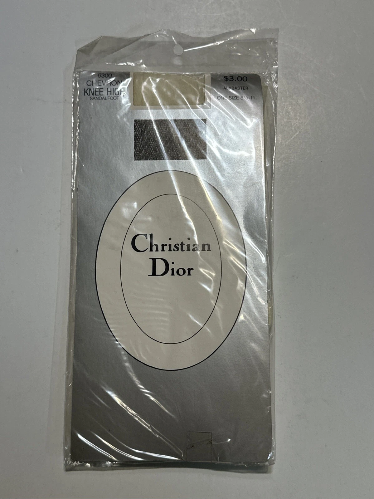 Sandales Christian Dior 6300 chevron genou haut pied albâtre taille unique neuves d'origine