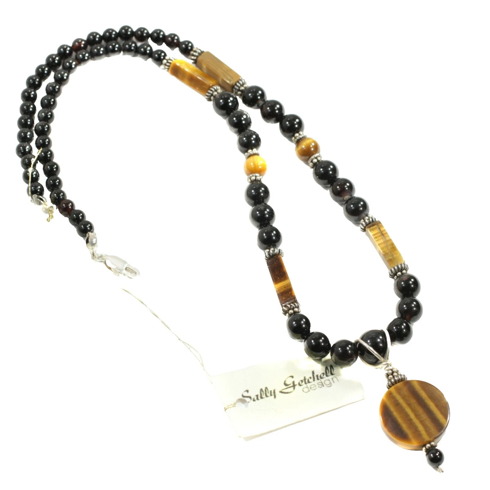 Olho de Tigre Prata Esterlina Colares e pingentes Artesanais