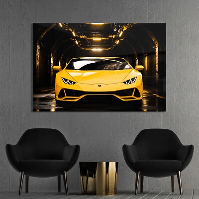   LAMBORGHINI SPORTWAGEN WANDBILD, KUNSTDRUCK LEINWAND, ACRYLGLAS, POSTER DEKO