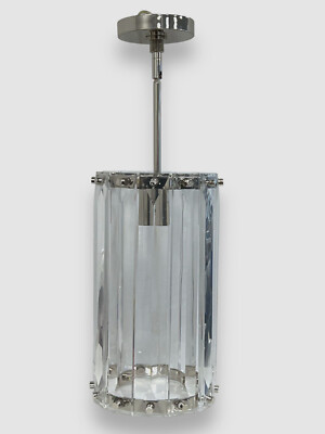 $275 Neiman Marcus Clear Holloway Small 1-Light Acrylic Pendant