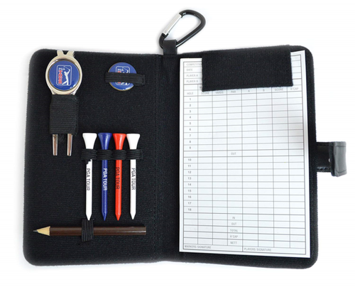 Porte-cartes de score avec crayon Bleu