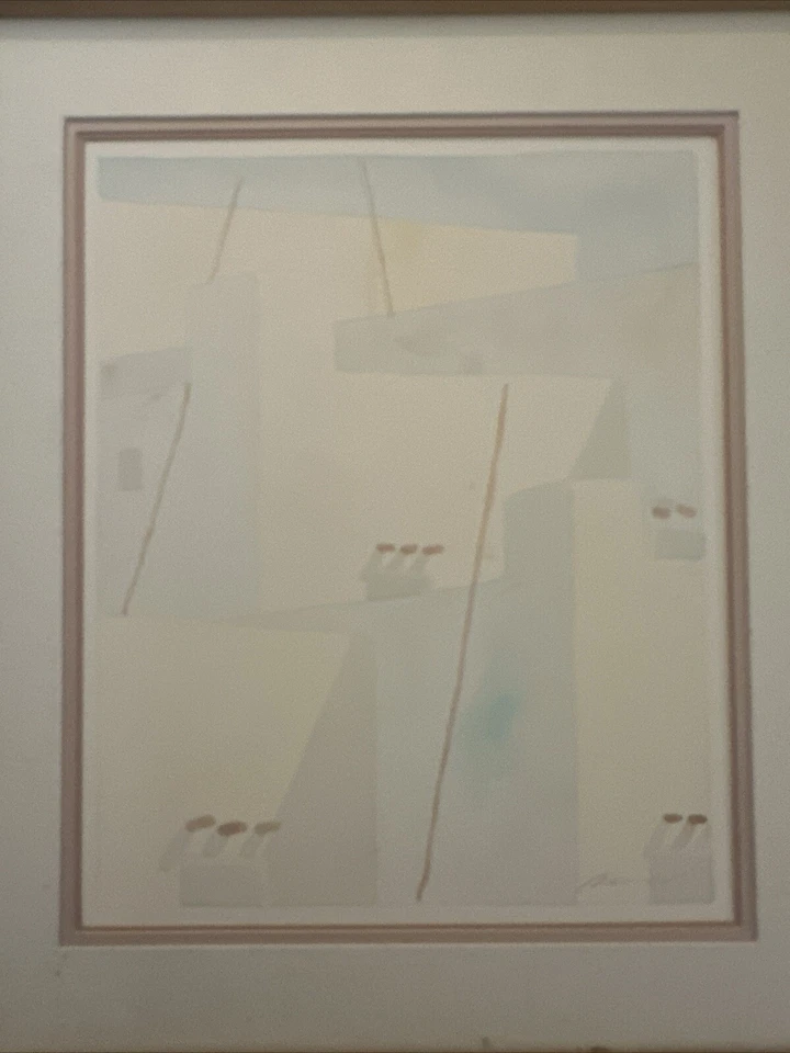 ROBERT WHITE, ACUARELA FIRMADA, ETIQUETA GALERÍA LOS ANGELES, REALISMO MOD MODERNO Foto 4 de 4