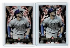 KRIS BRYANT 2018 Finest Cornerstones GOLD #23/50 + Base Card. * CUBS *
