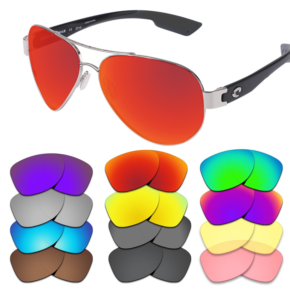 Sunglasses Costa Del Mar South Point Replacement Lenses Costa