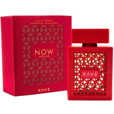 Now Rouge Rave by Lattafa 3.4 oz EDP Cologne Perfume Unisex New in Box