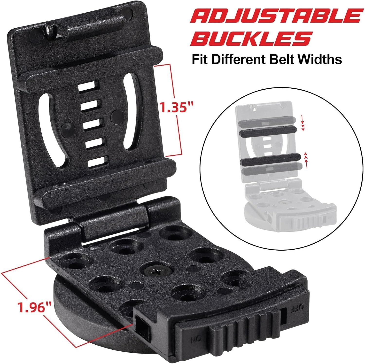 Heavy-Duty Magnetic Tool Holder Belt Clip for Tools and Accessories