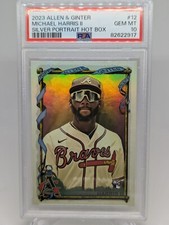 2023 Topps Allen & Ginter #12 Michael Harris Silver Portrait Hot Box PSA 10 Gem