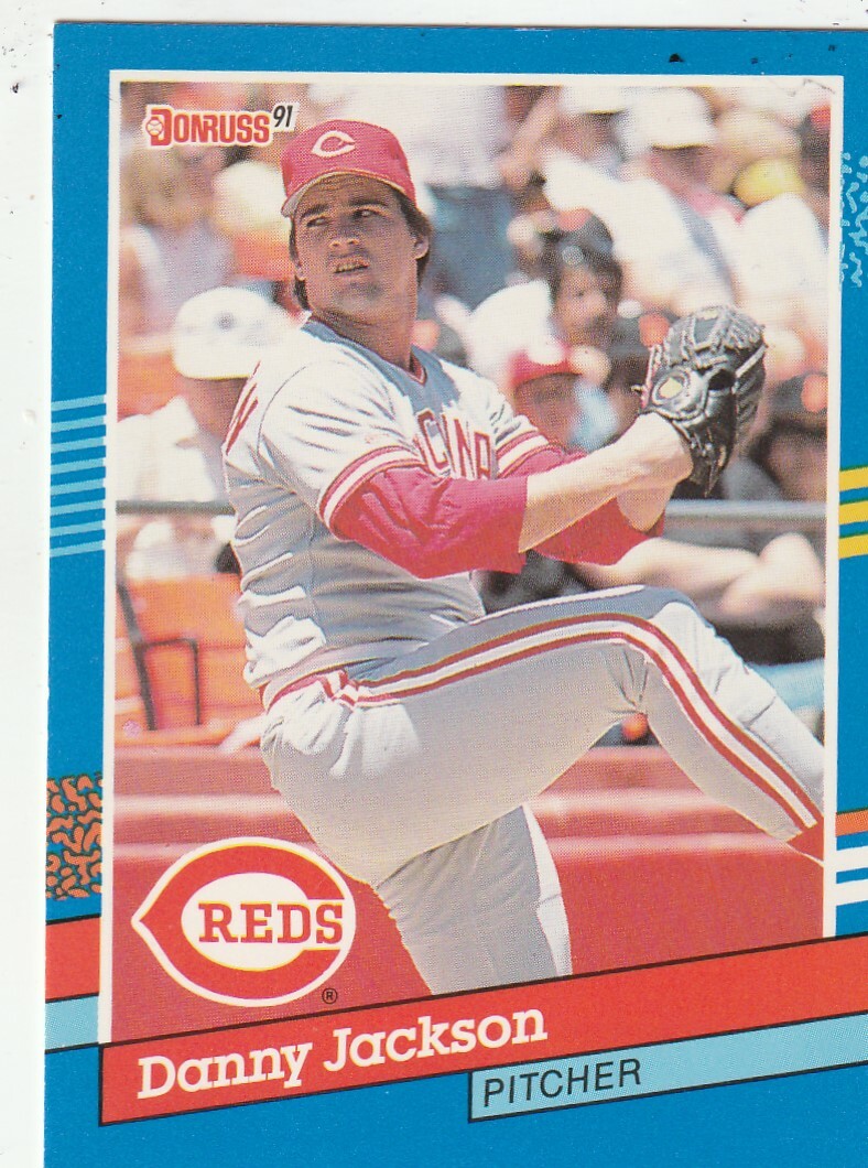 FREE SHIPPING-MINT-1991 Donruss Danny Jackson #96 REDS PLUS BONUS CARDS