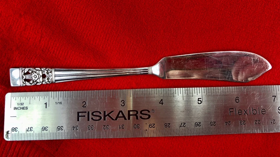 Faca de manteiga Community CORONATION Master 6 7/8" talheres para servir placa de prata - Imagem 3 de 4