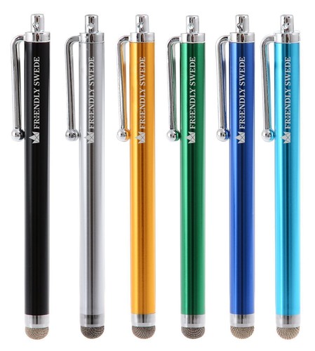 Set of 6 Micro-Knit Hybrid Fiber Tip Universal Capacitive Stylus Pens for Tou... - Picture 2 of 8