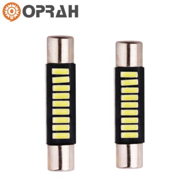 10-100pcs 29mm 31mm Cool White LED Car Interior 4014 Canbus Dome Festoon Light