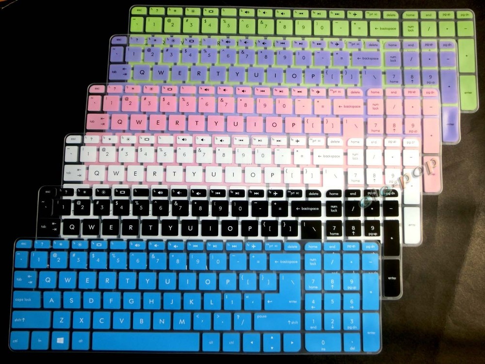 Durable Keyboard Skin Cover Compatible with HP 15-ab, 15-ac, 15-ae, 15-af, 15-an, and 15-ak Series Laptops