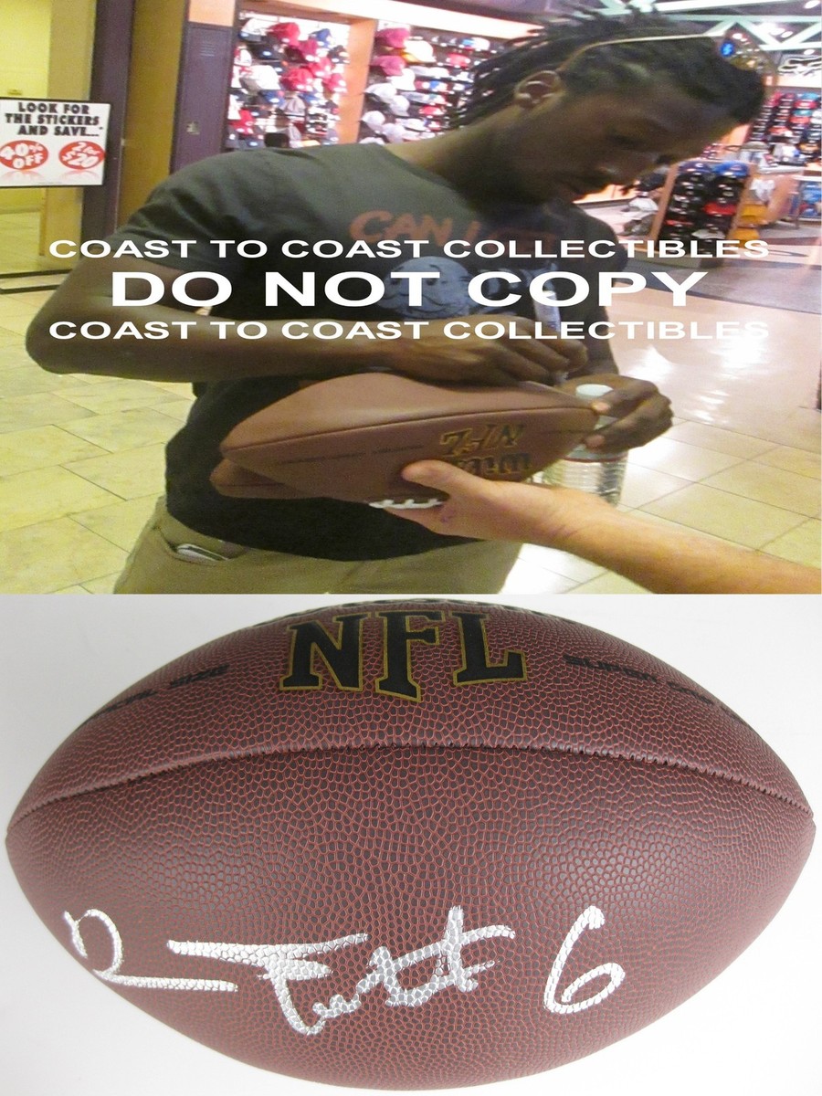 Desmond Trufant Atlanta Falcons, Washington Huskies signed, autographed football - COA and proof Desmond Trufant Atlanta Falcons, Washington Huskies signed, autographed football - COA and proof