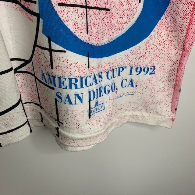 Hanes◇90s/1992/TOUR-TEE/ON EVERY STREET/Tシャツ/M/コットン/WHT/バンT/