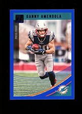 2018 Donruss #191 Danny Amendola Miami Dolphins Blue Press Proof