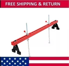 Engine Support Bar Transmission W/ Dual Hook 1100 LBS Capacity Steel Universal