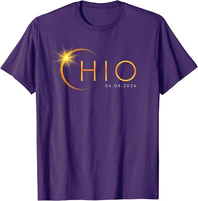 Total Solar Eclipse 2024 Ohio State 8th Of April Unisex T-Shirt