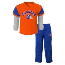 Boise State Broncos NCAA Orange Long Sleeve T-Shirt & Pants Set Infant (12M-24M)