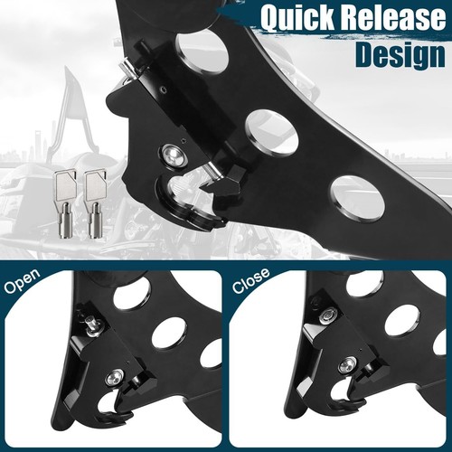 Detachable Backrest Compatible With For Harley Touring Road King Electra 09-24 - Imagen 4 de 7