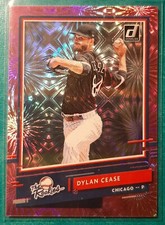 2020 DONRUSS THE ROOKIES PINK FIREWORKS DYLAN CEASE #2 CHICAGO WHITE SOX