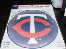 Wincraft  Minnesota Twins Perforated Decal See Thru Decal 11 X 11  Free Shipping