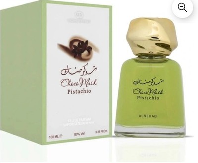 Al Rehab Choco Musk Pistachio Eau de Parfum Spray, 3.33 Fl Oz (100 ml) DUBAI 