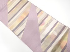 7630347: JAPANESE KIMONO JAPANESE FUKURO OBI / WOVEN STRIPE