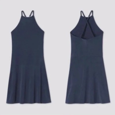 Girlfriend Collective Workout Dress in Midnight Blue size XS