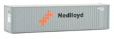 Walthers HO Scale 40' Hi-Cube Corrugated Shipping Container Flat Roof Nedlloyd