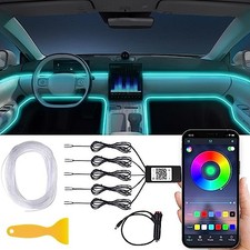 Car LED Interior Strip Lights, Multicolor RGB Ambient Lighting Kit 5 in 1