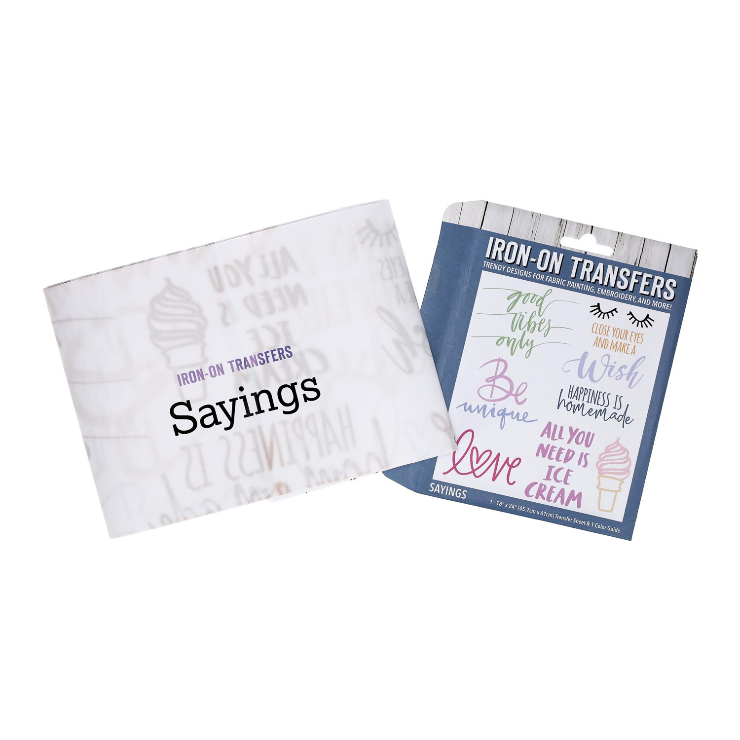 Leisure Arts Iron-On Transfer, Sayings, Embroidery Patterns, Embroidery